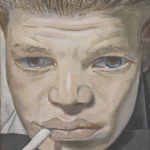 Lucian freud, boy smoking, 1950-51