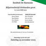 Poster bekerwedstrijden tegen dekker 25.11.23